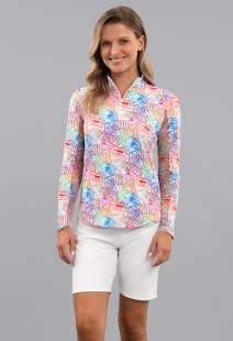 IBKUL Limited Edition Global Impression Quarter Zip Mock [SF26]