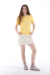 Foray Golf Short Sleeve Knit Yellow Polo