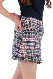 Foray Golf Front Pleat Plaid Bouclé Skort [2026]