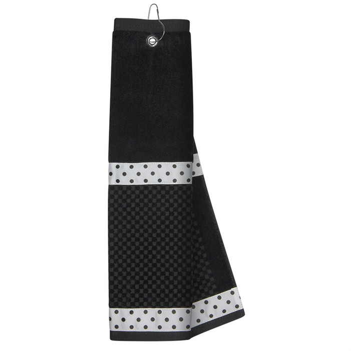 Black Towel with Ribbon