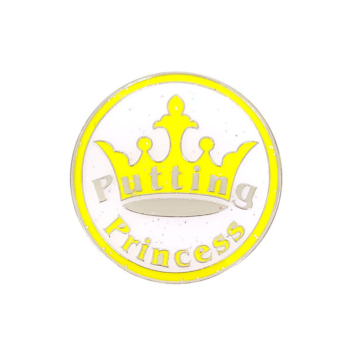 Putting Princess Glitzy Ball Marker with Hat Clip Putting Princess Glitzy Ball Marker with Hat Clip