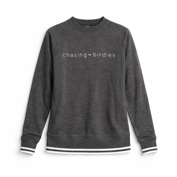 Calliope Chasing Birdies Varsity Sweatshirt