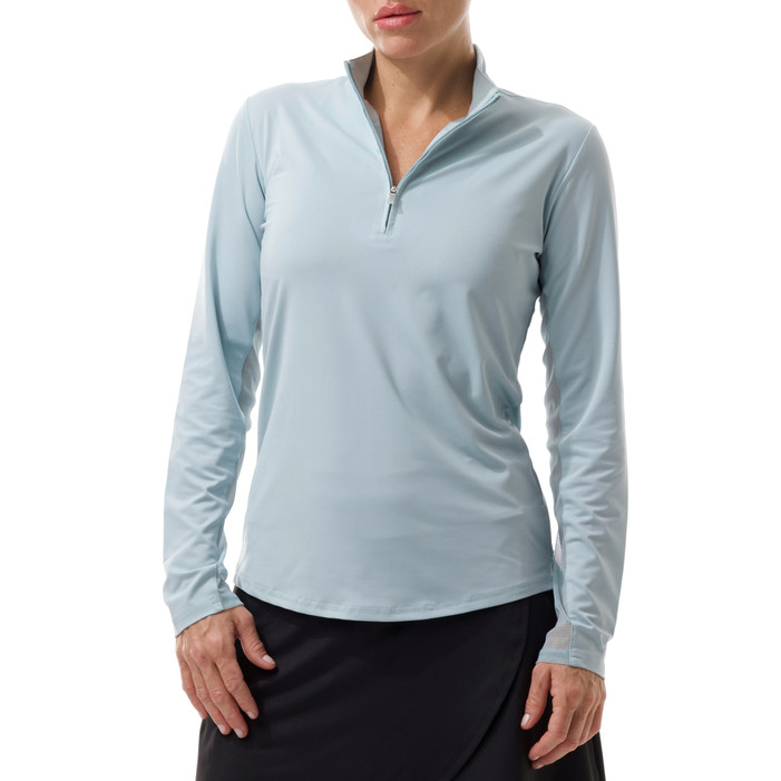 SanSoleil SunGlow Long Sleeve Mock - Sage