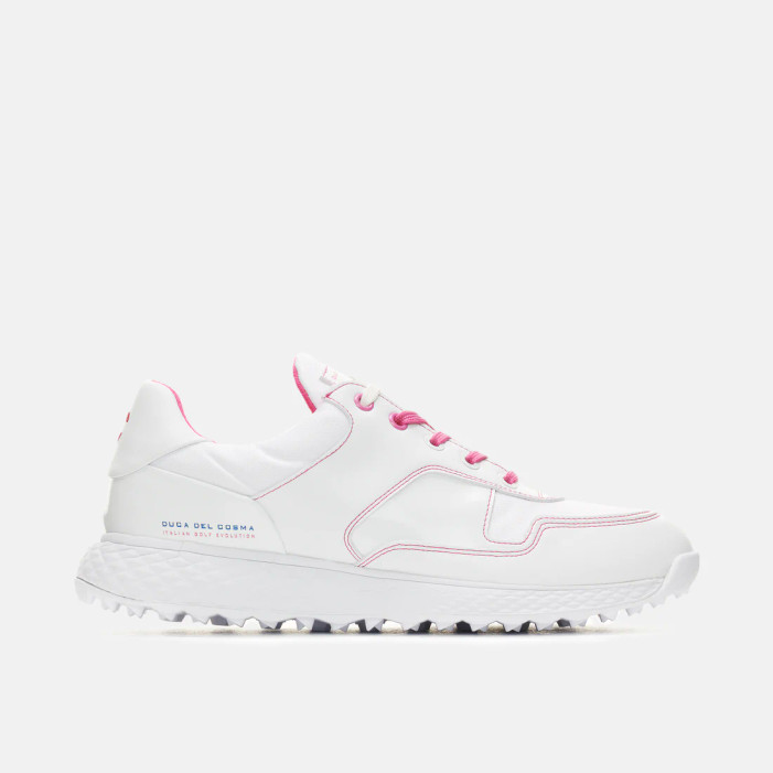 Duca Del Cosma Padova White/Pink Waterproof Golf Shoe Duca Del Cosma Padova White/Pink Waterproof Golf Shoe