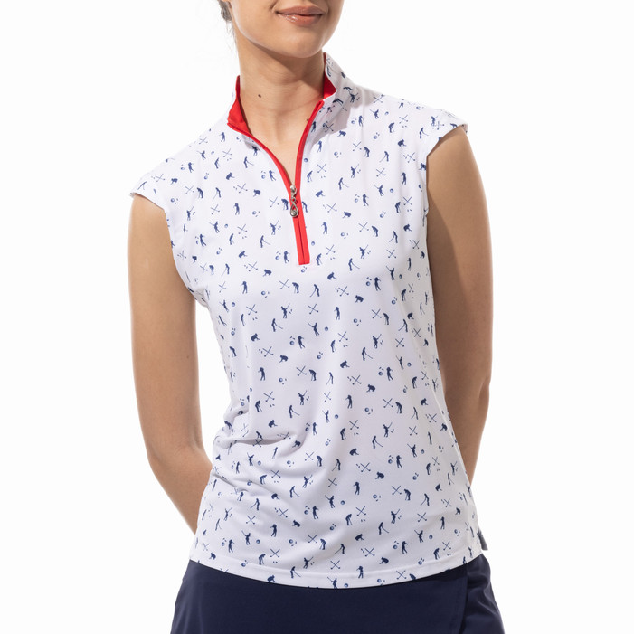 SanSoleil SolCool A Putt Above Sleeveless Mock SanSoleil SolCool A Putt Above Sleeveless Mock