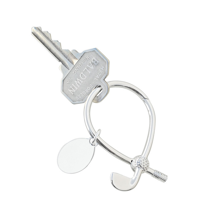 Navika Twisted Golf Club Key Ring