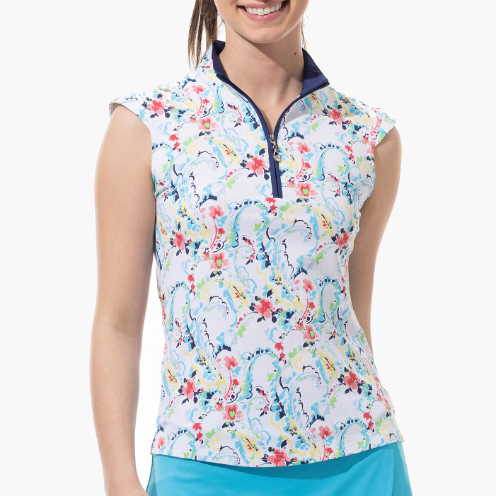 SanSoleil SolTeK LUX Chantilly Sleeveless Mock SanSoleil SolTeK LUX Chantilly Sleeveless Mock