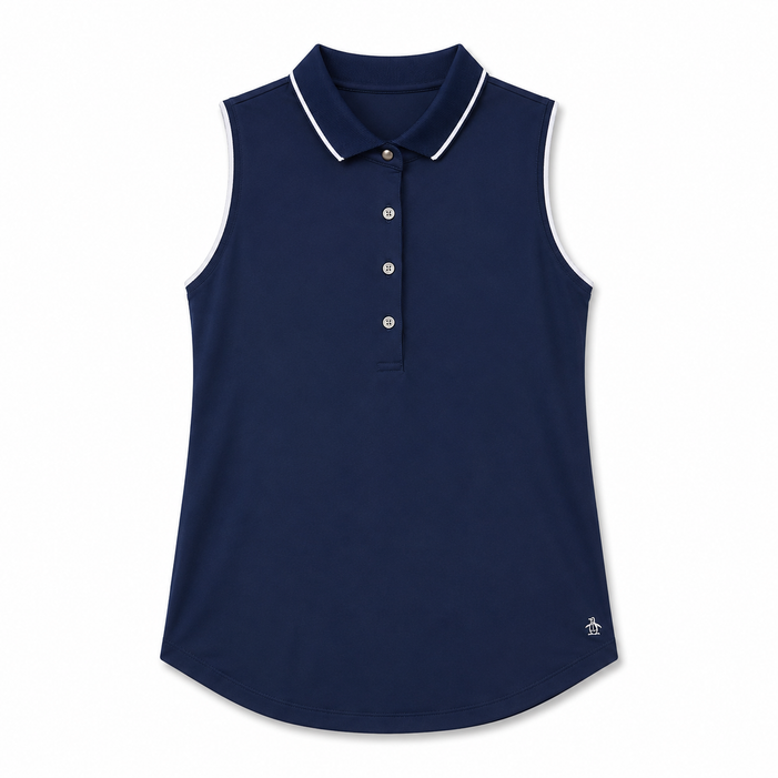 Greyson Scarlet Sleeveless Polo