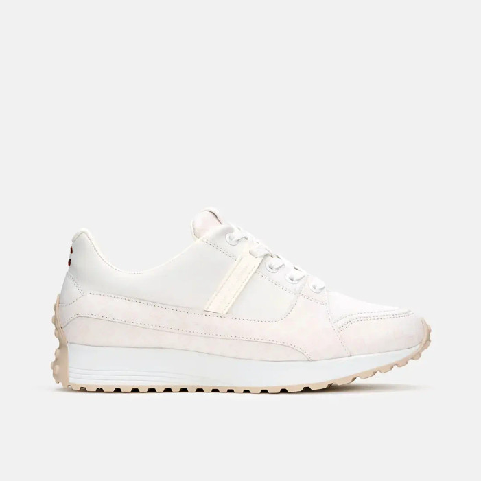 Duca Del Cosma Alesi White/Champagne Spikeless Shoe