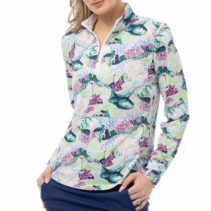SanSoleil Azalea Augusta SolCool Long Sleeve Mock SanSoleil Azalea Augusta SolCool Long Sleeve Mock