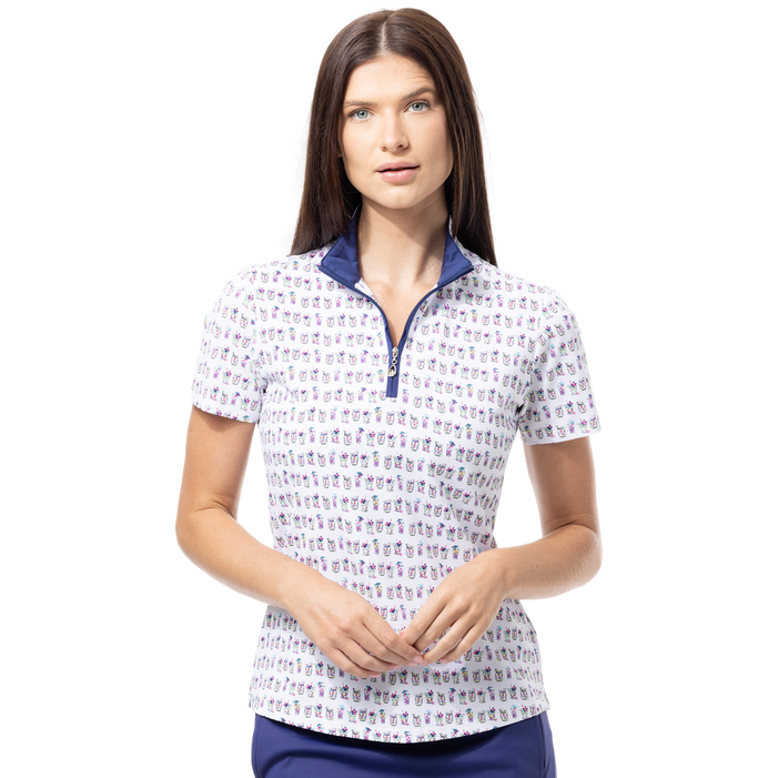 SanSoleil Bay Breeze Short Sleeve SolTeK LUX Mock SanSoleil Bay Breeze Short Sleeve SolTeK LUX Mock