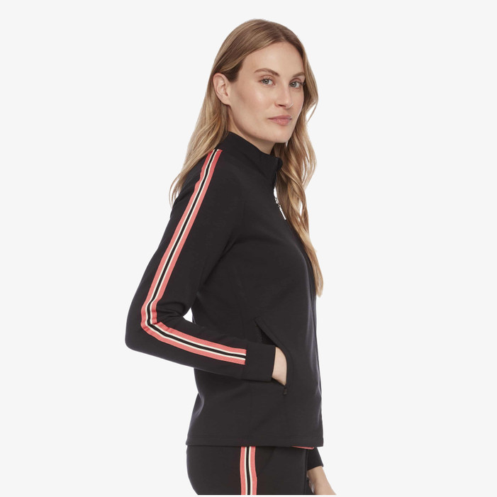 Swing Control Coral Side Stripe Modal Jacket