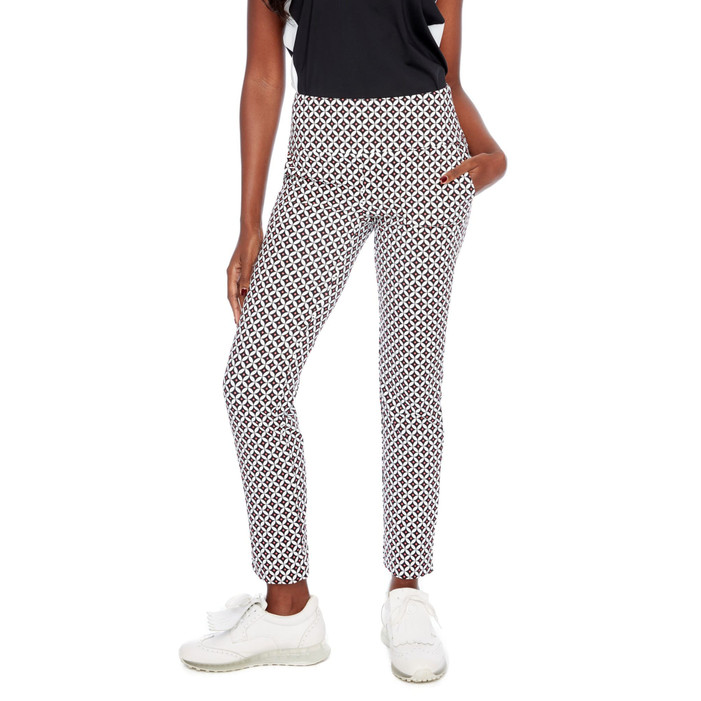 Swing Control Jetson Black/Coral Airspun Ankle Pant Swing Control Jetson Black/Coral Airspun Ankle Pant