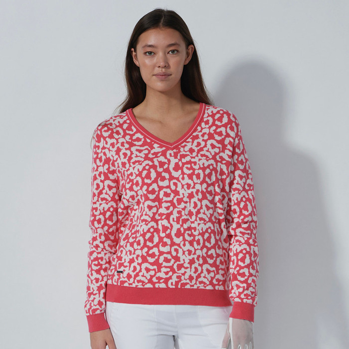 Daily Sports Leo Coral V-Neck Sweater Daily Sports Leo Coral V-Neck Sweater