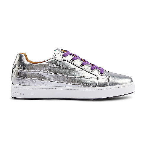 Royal Albartross Buckingham Silver Croc Golf Shoe