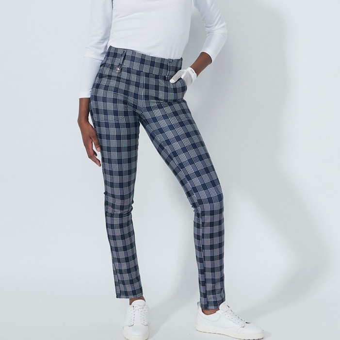 Daily Sports Magic Check Navy 32" Warm Pants [F25]