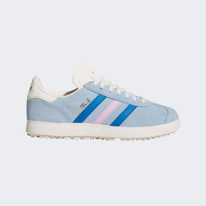 Adidas Gazelle Clear Sky Blue Spikeless Golf Shoe 
