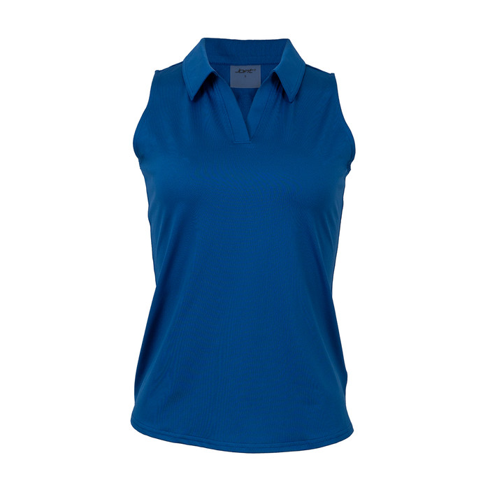 JoFit Johnny Collar Cutaway Polo in Limoges Blue
