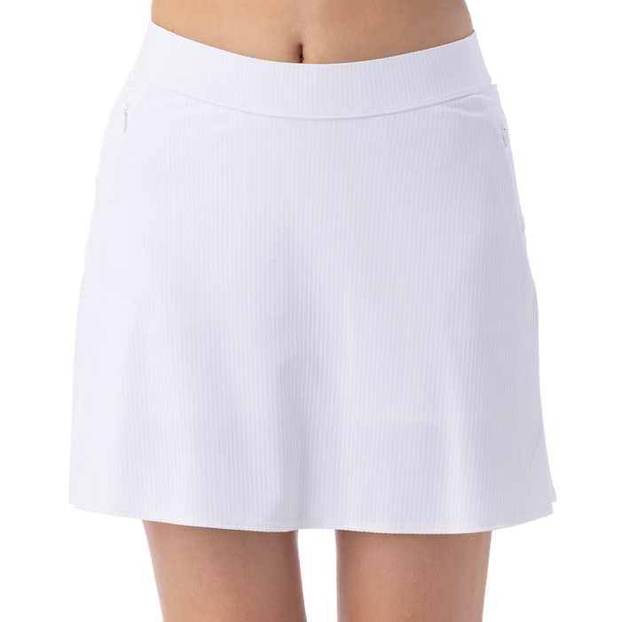 Sadie White Rib Skort
