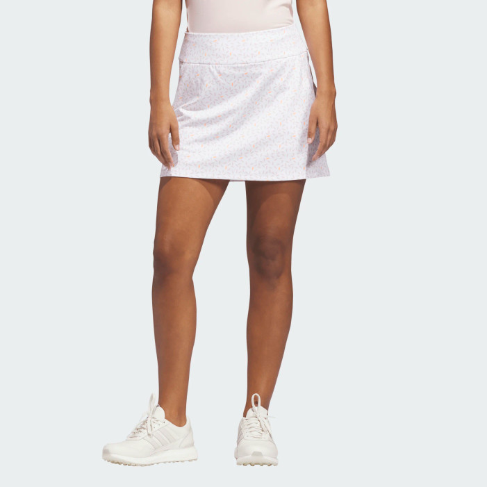 Adidas Ultimate365 White/Tangerine Knit 16" Skort [SS26]