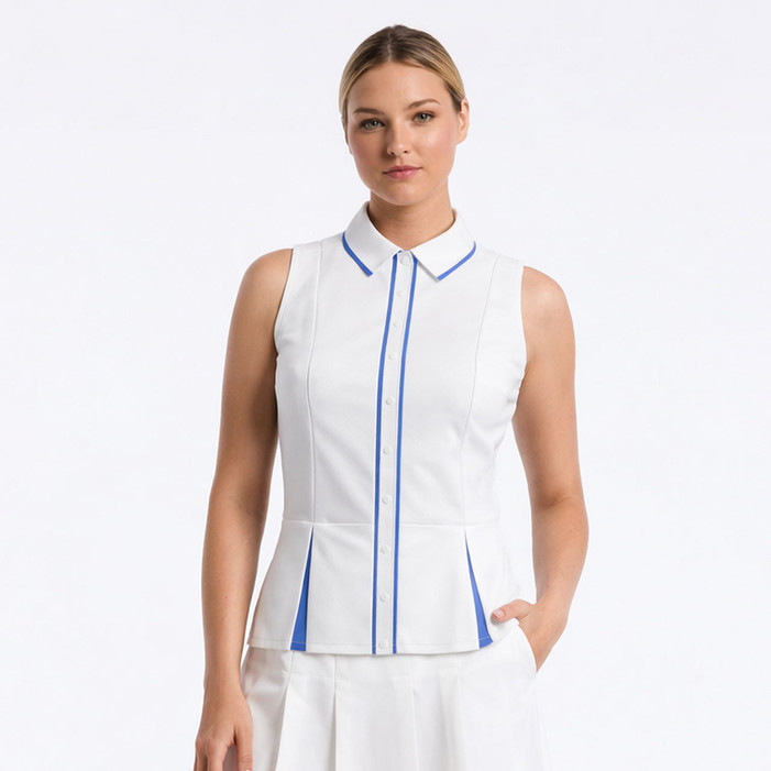 Original Penguin Peplum Blocked Polo