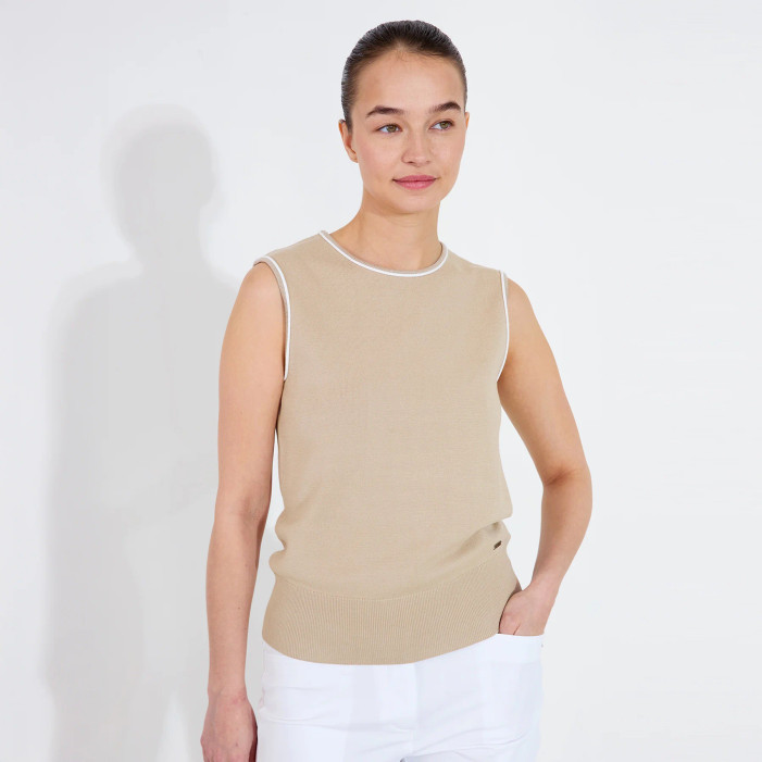 Women's Light Sand Niblick sleeveless tank