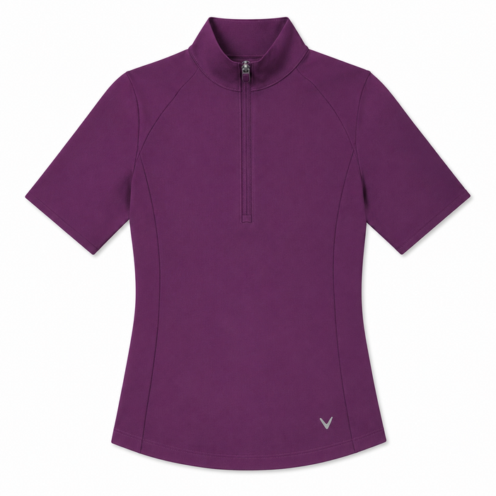 Callaway Rib Play Half Sleeve Polo | Gloxinia