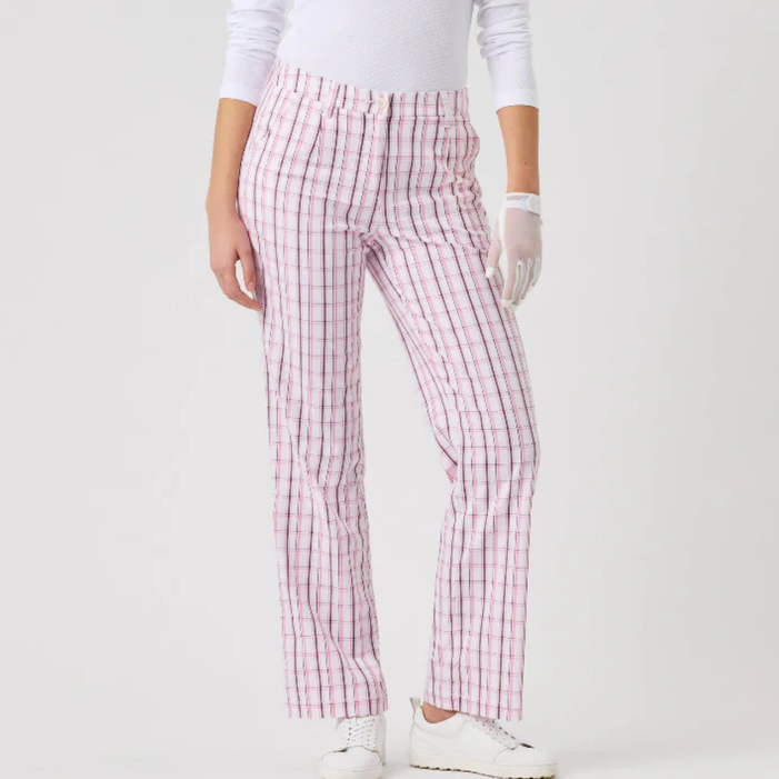 Daily Sports Golf Plaid Prism Pink Ankle Pants [SS26]