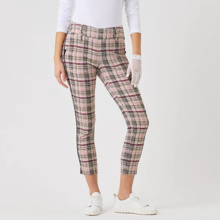 Daily Sports Hand Stroke Plaid Magic Ankle Pant [SS26]