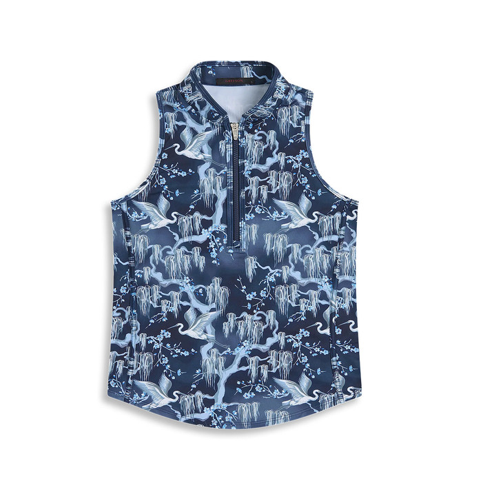 Greyson Shadow Flight Sleeveless Vesta Mock