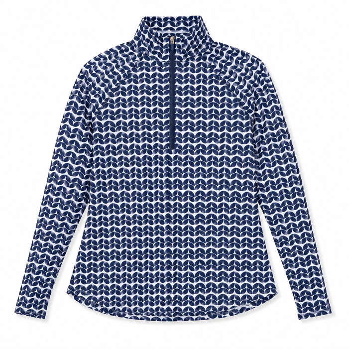 JoFit Midnight Leaves Long Sleeve UV Mock