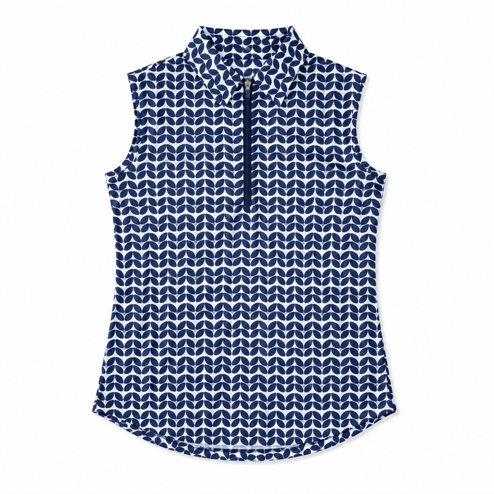 JoFit Midnight Leaves Sleeveless Polo