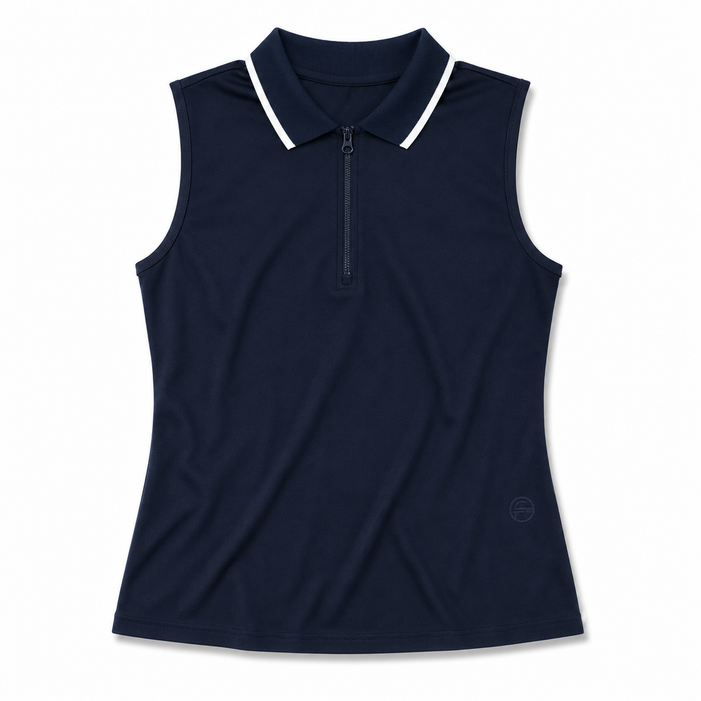 Foray Golf Deedee Sleeveless Zip Front Polos (2026)