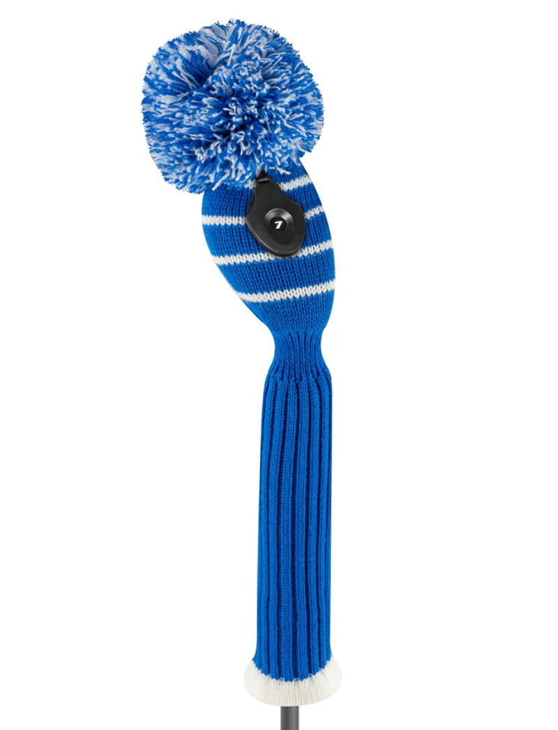 Just4Golf Royal Knit Headcovers With Pom