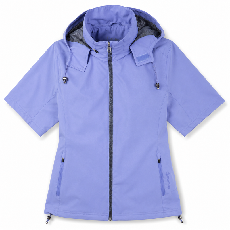 Periwinkle unice Amber Short Sleeve Wind/Rain Jacket