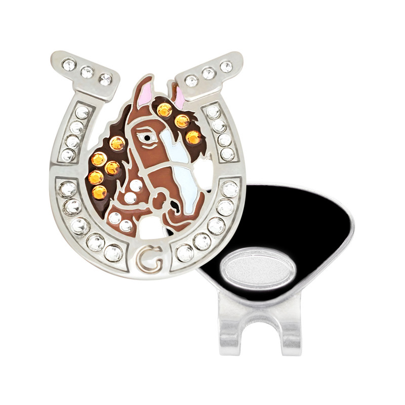 Navika Ballmarker with Swarovski® Crystals - Lucky Horseshoe Navika Ballmarker with Swarovski® Crystals - Lucky Horseshoe