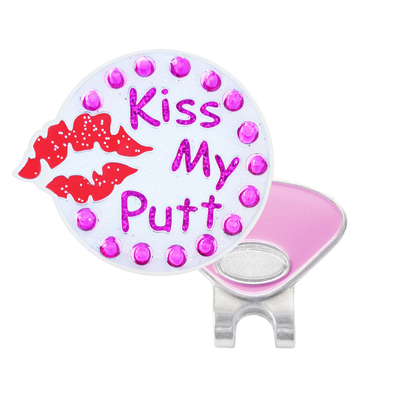 Navika Ballmarker with Swarovski® Crystals - Kiss My Putt