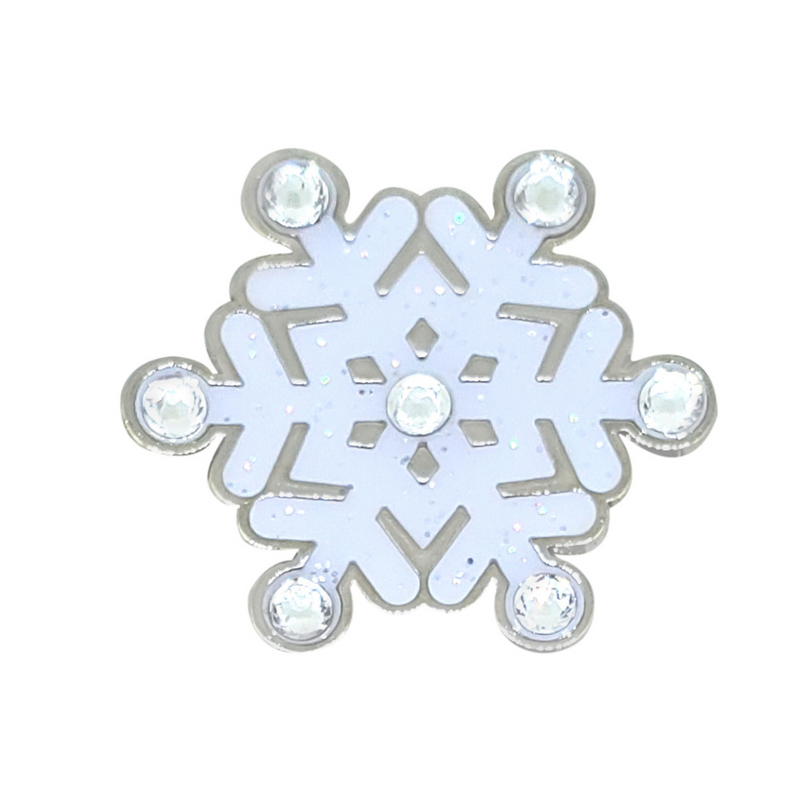 Navika Glitzy Ballmarker with Swarovski Crystals - Snowflake