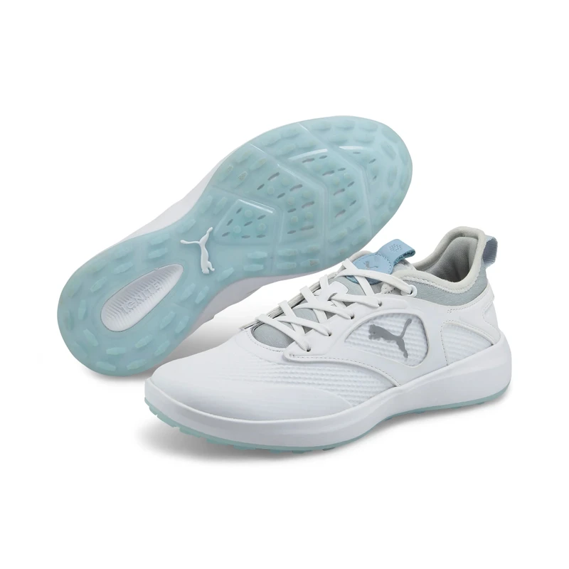 Puma IGNITE Malibu Spikeless Golf Shoe - White/Lucite