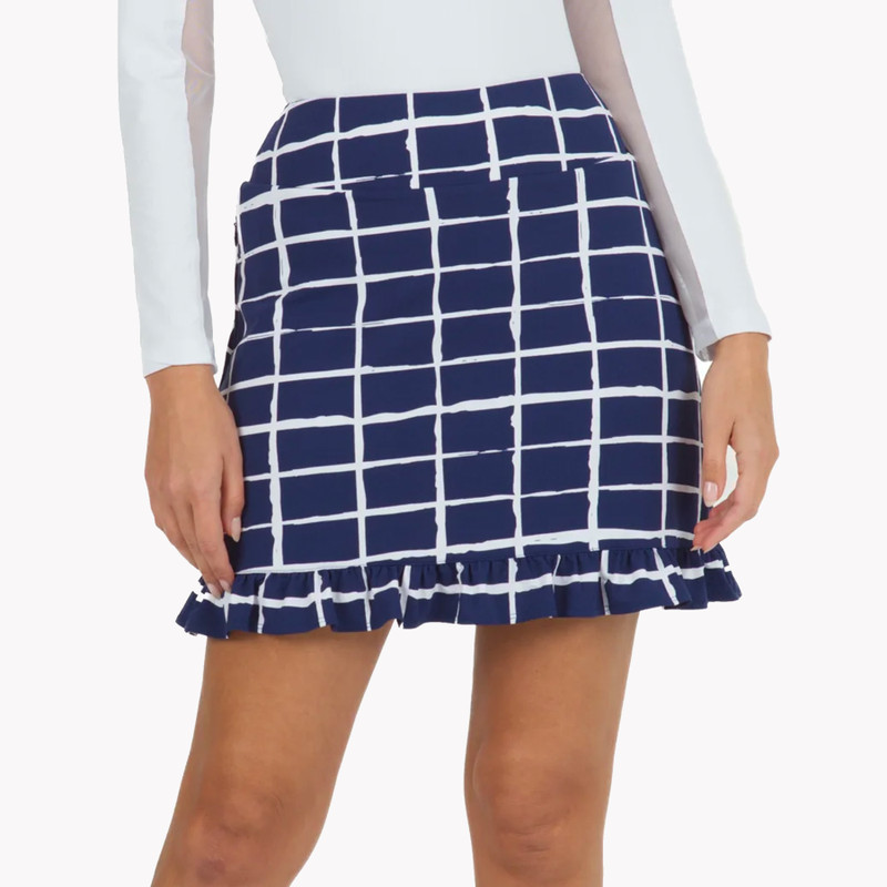 IBKUL Cordova Windowpane Skort
