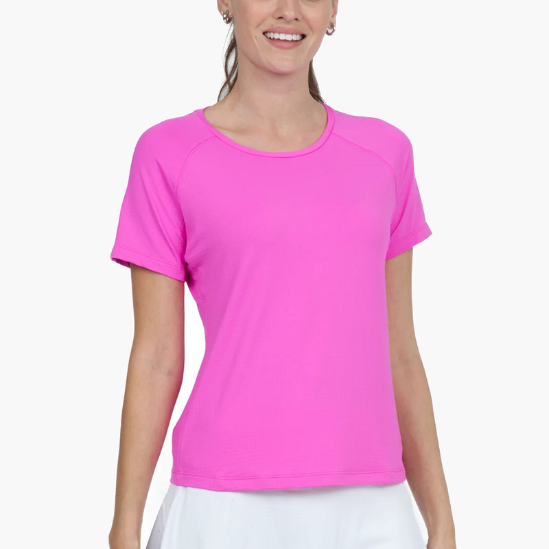 IBKUL Solid Short Sleeve Active Crewneck