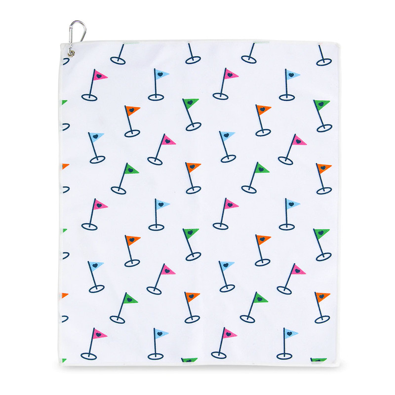 Tinsley Towels - White Pin Flag Tinsley Towels - White Pin Flag