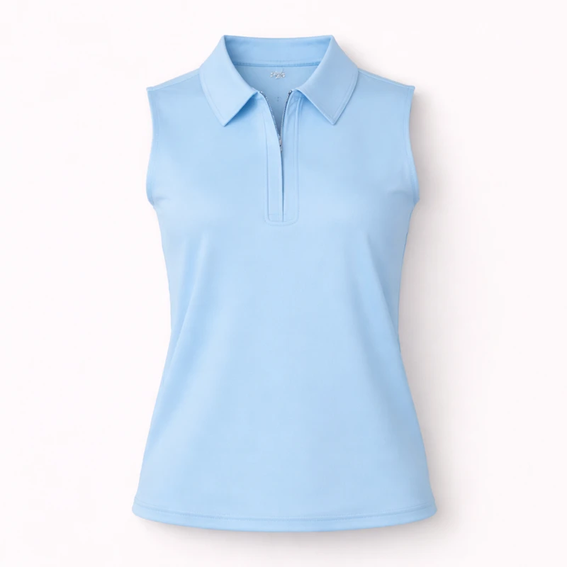 JoFit Sleeveless Jersey Zip Polo [S26]