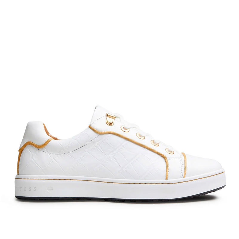 Royal Albartross Buckingham Golf Shoe - White Croc Royal Albartross Buckingham Golf Shoe - White Croc