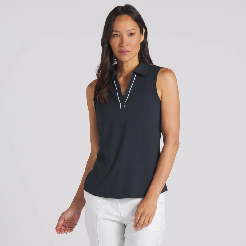 Puma CLOUDSPUN Piped Sleeveless Polo Puma CLOUDSPUN Piped Sleeveless Polo