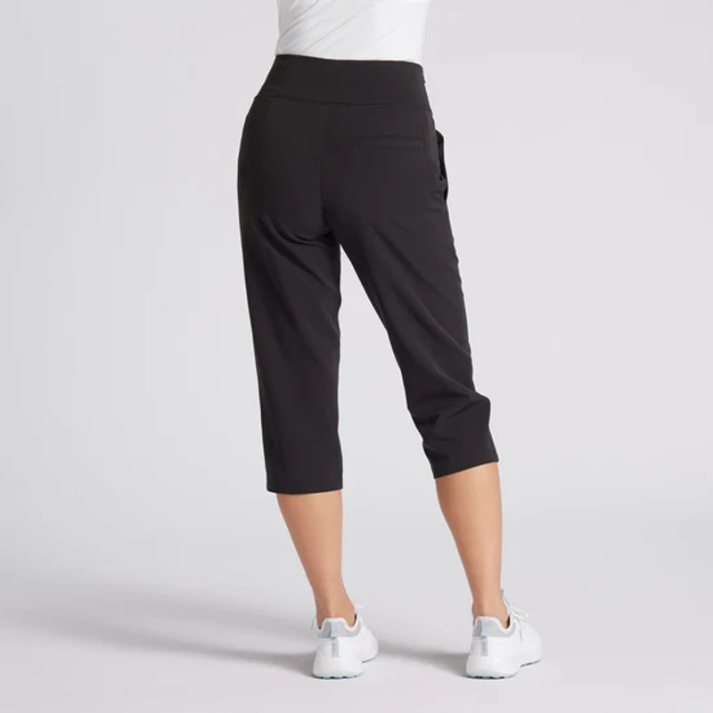 Womens Nike Golf Dri-Fit Crop Capri Pants Stretch Size 6 Black