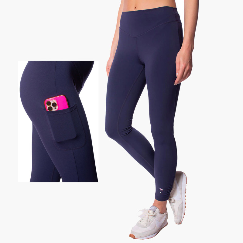 Avia Women's Active High Rise Flex Tech Leggings XL (20) Plus Size Side  Pockets