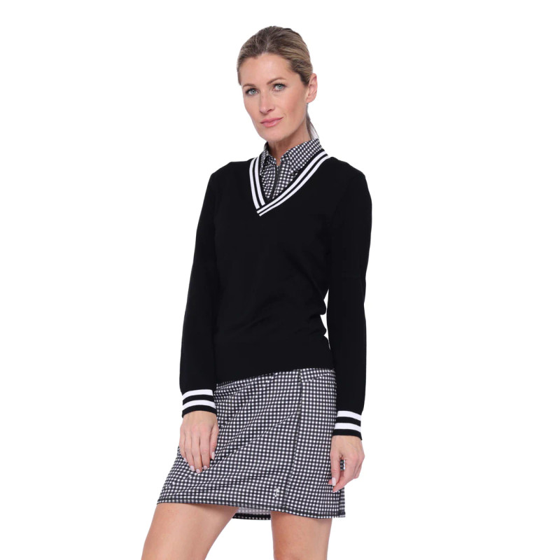 BelynKey Side Panel Golf Skort - Gingham
