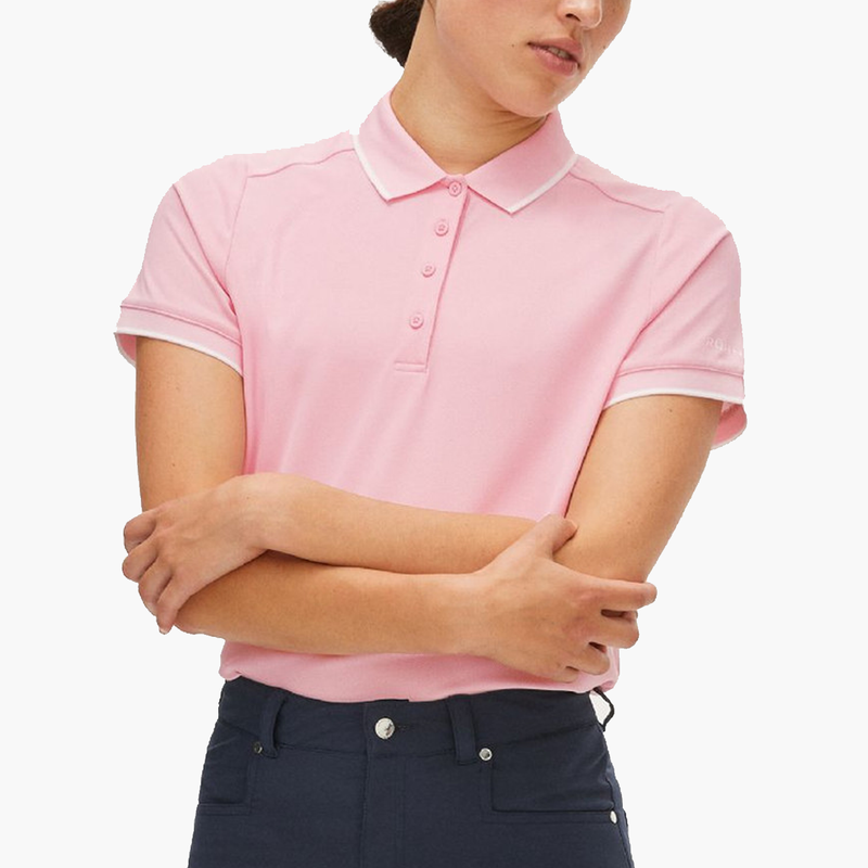 Röhnisch Miriam Red Short Sleeve Pique Polo
