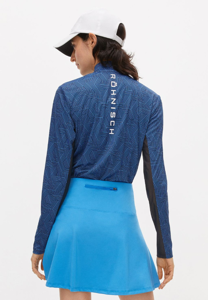 LIJA long-sleeve Blue Haze Golf tennis top Athletic Shirt Women's Size Small  NWT